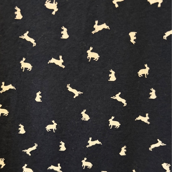 Old Navy The Classic Shirt Slim Fit Navy Rabbit Print Size M - Picture 6 of 8